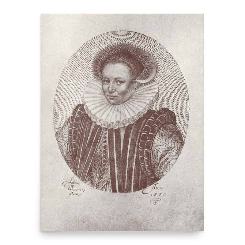 Countess Anna of Nassau poster print, in size 18x24 inches.