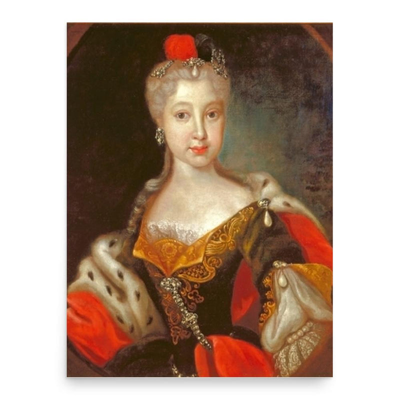Countess Palatine Maria Franziska of Sulzbach poster print, in size 18x24 inches.