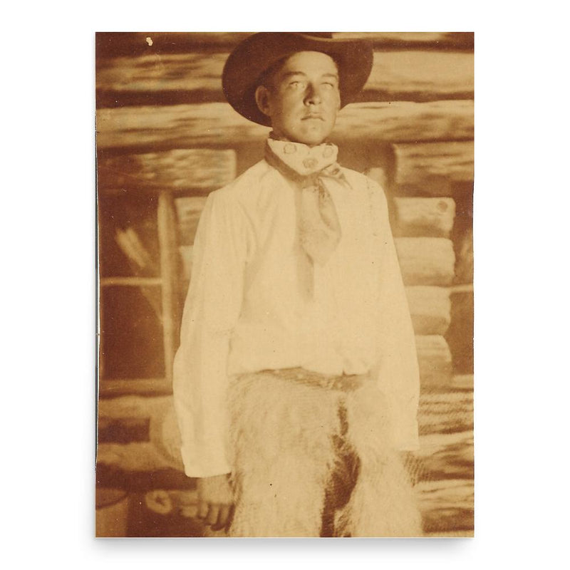 Cowboy Morgan Evans poster print, in size 18x24 inches.