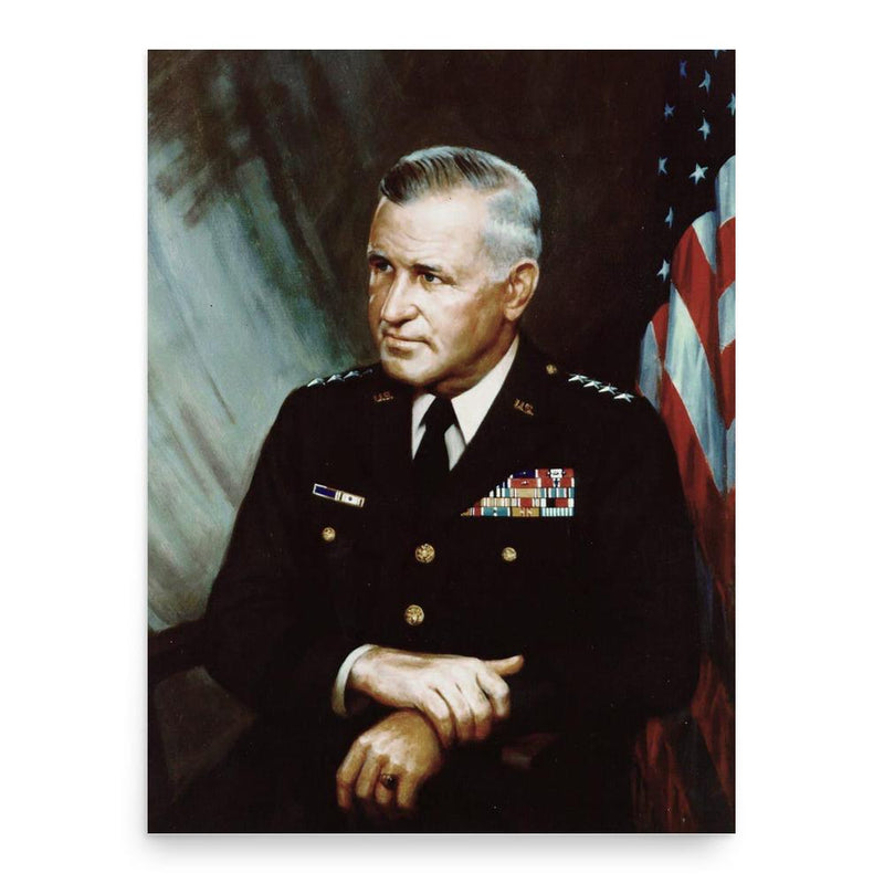 Creighton Abrams poster print, in size 18x24 inches.