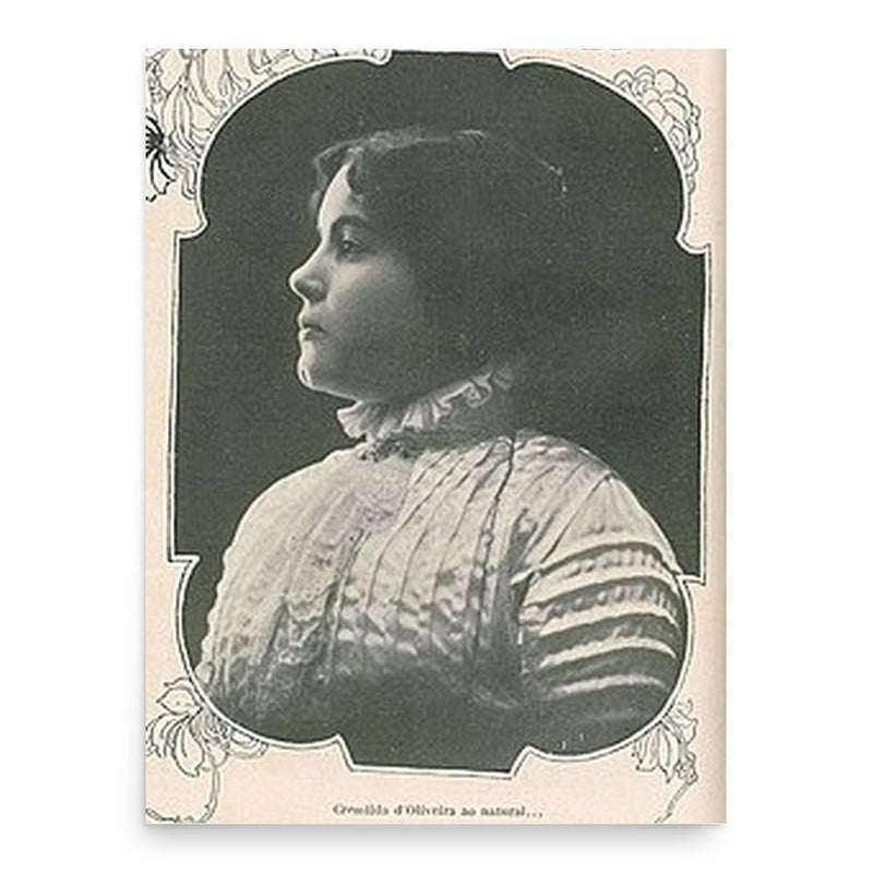 Cremilda de Oliveira poster print, in size 18x24 inches.