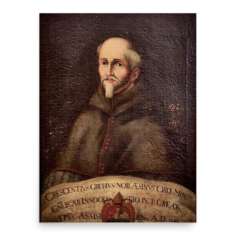 Crescentius of Jesi poster print, in size 18x24 inches.