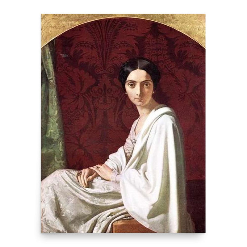 Cristina Trivulzio Belgiojoso poster print, in size 18x24 inches.