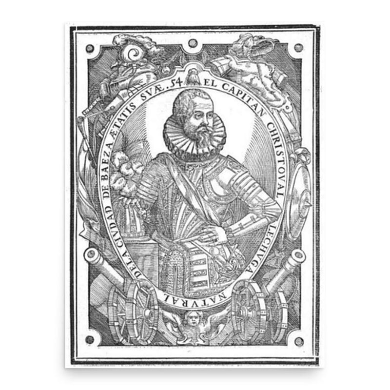 Cristobal Lechuga poster print, in size 18x24 inches.