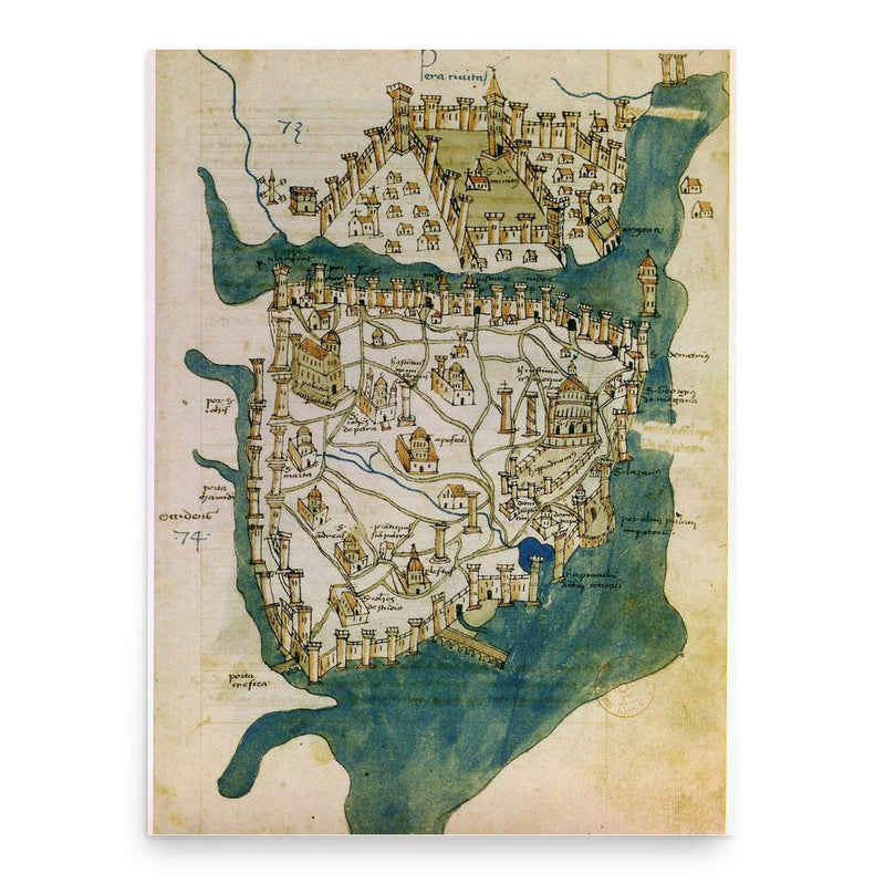 Cristoforo Buondelmonti poster print, in size 18x24 inches.