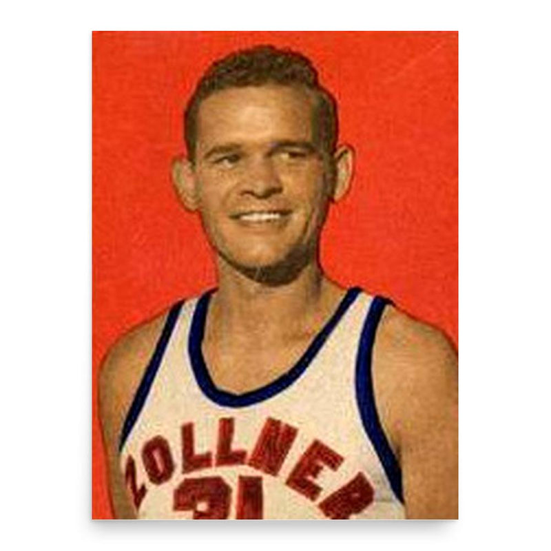 Curly Armstrong poster print, in size 18x24 inches.