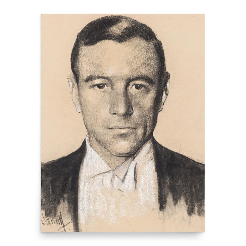 Curtis Bok poster print, in size 18x24 inches.