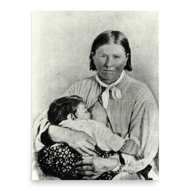 Cynthia Ann Parker poster print, in size 18x24 inches.