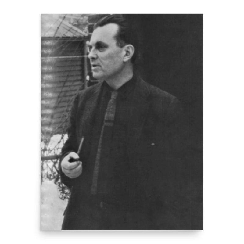 Czesław Miłosz poster print, in size 18x24 inches.