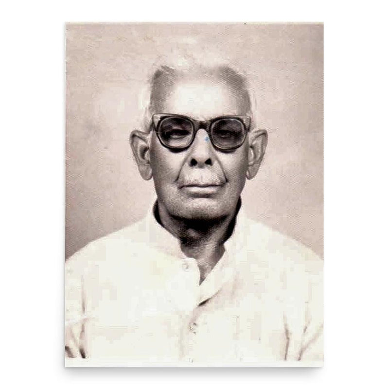 Dada Amir Haider Khan poster print, in size 18x24 inches.