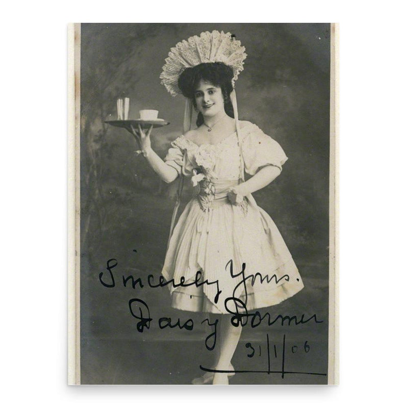 Daisy Dormer poster print, in size 18x24 inches.