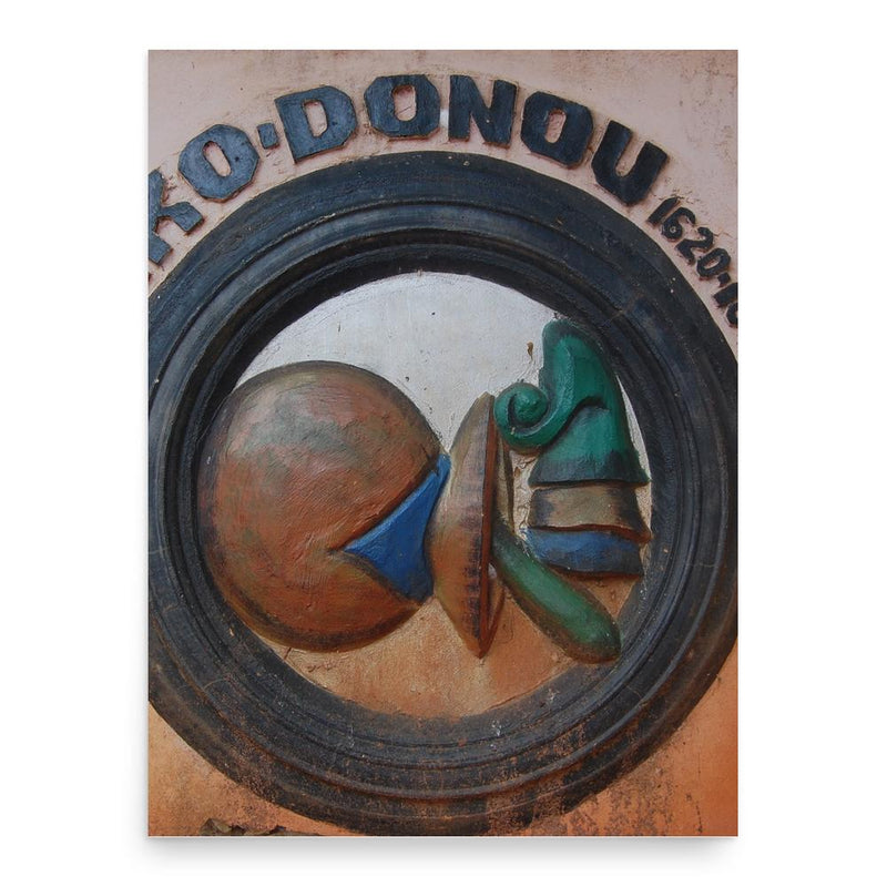 Dakodonou poster print, in size 18x24 inches.