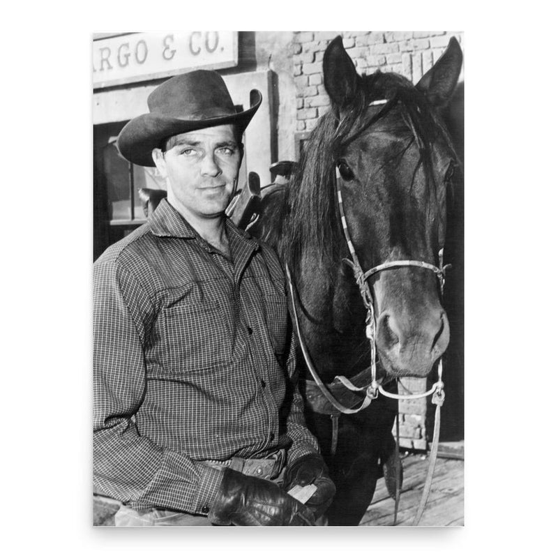 Dale Robertson poster print, in size 18x24 inches.