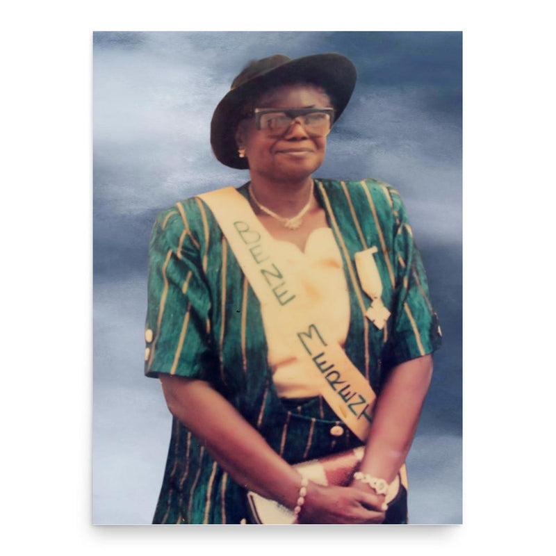 Dame Maria Amieriye Osunde poster print, in size 18x24 inches.