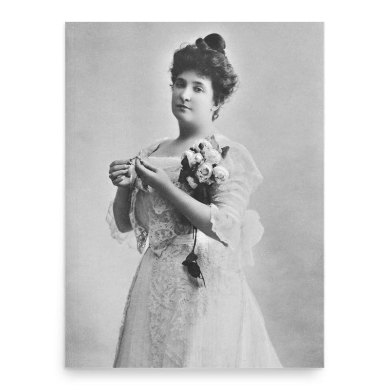 Dame Nellie Melba poster print, in size 18x24 inches.