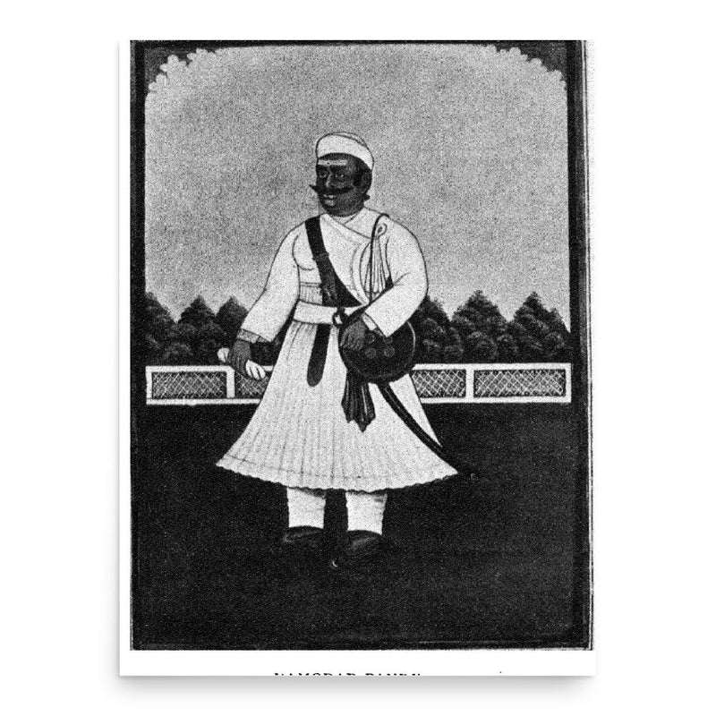 Damodar Pande poster print, in size 18x24 inches.