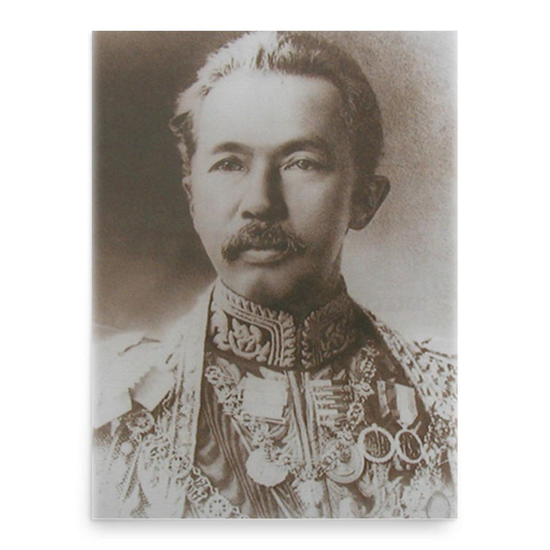 Damrong Rajanubhab poster print, in size 18x24 inches.