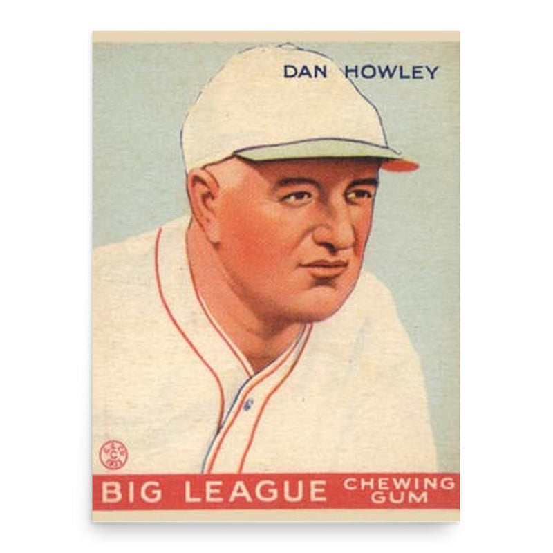 Dan Howley poster print, in size 18x24 inches.