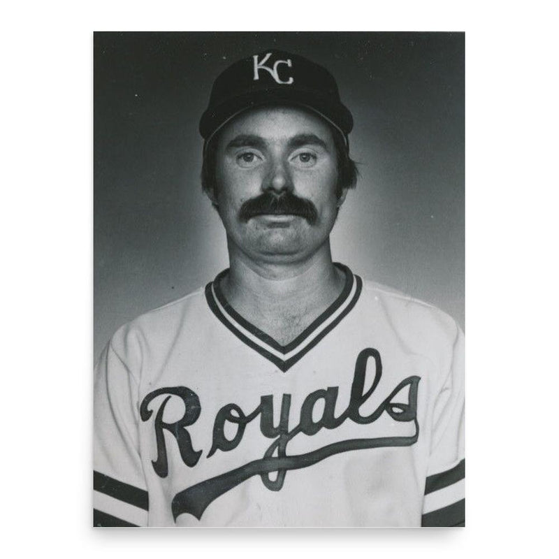 Dan Quisenberry poster print, in size 18x24 inches.