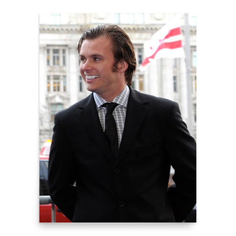 Dan Wheldon poster print, in size 18x24 inches.