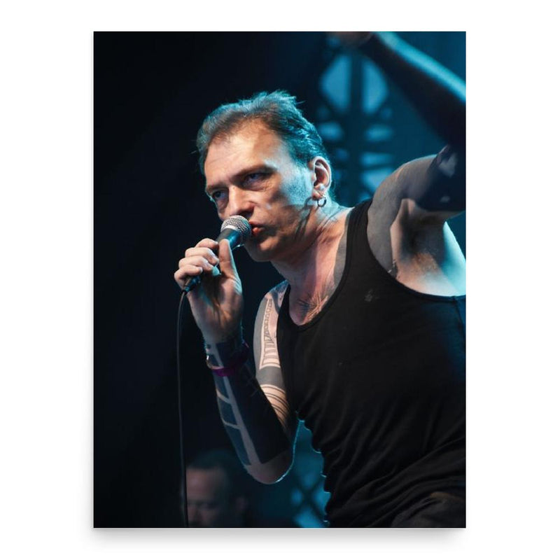 Daniel Darc poster print, in size 18x24 inches.