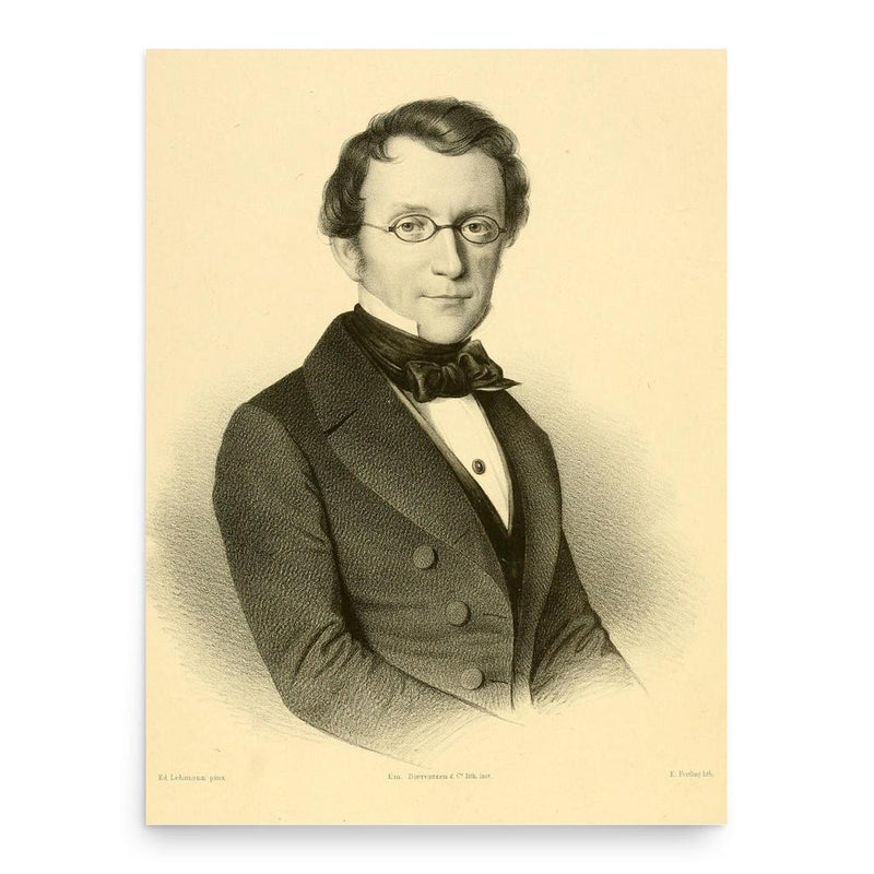 Daniel Frederik Eschricht poster print, in size 18x24 inches.