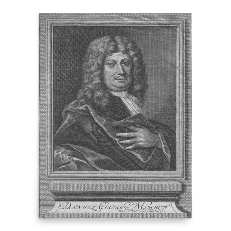 Daniel Georg Morhof poster print, in size 18x24 inches.