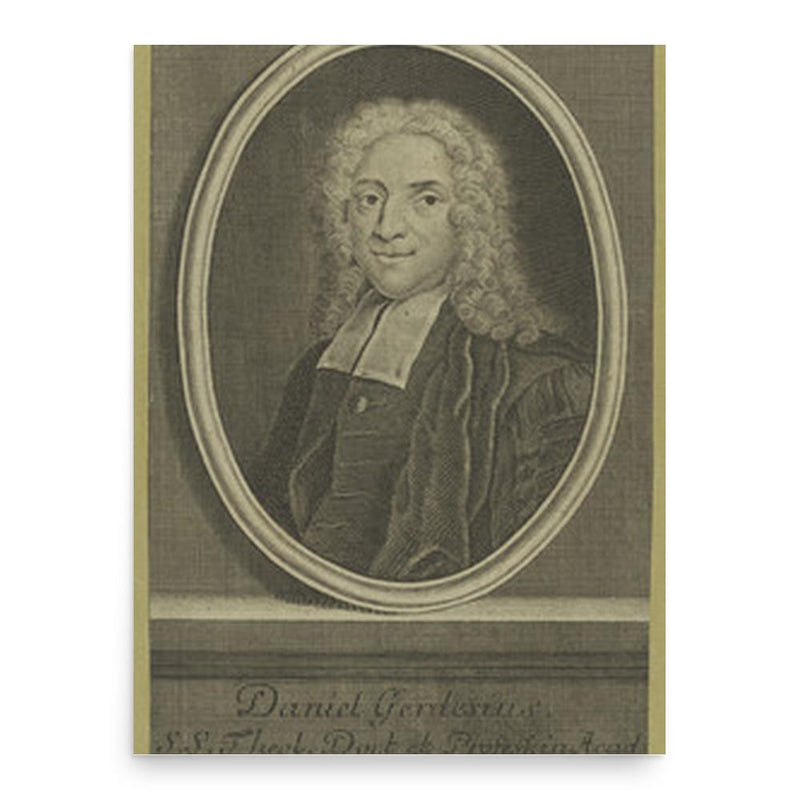 Daniel Gerdes poster print, in size 18x24 inches.