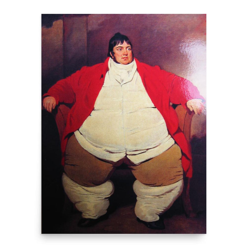 Daniel Lambert poster print, in size 18x24 inches.