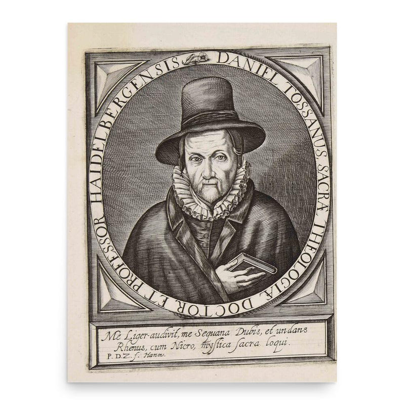 Daniel Tossanus poster print, in size 18x24 inches.