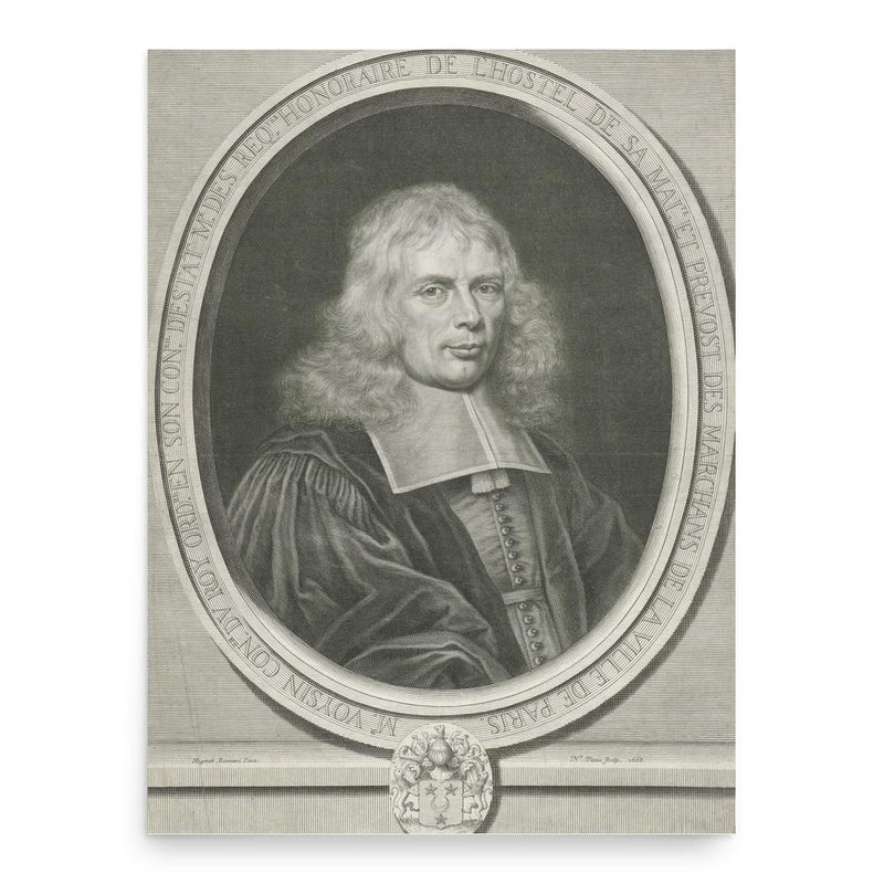 Daniel Voysin de la Noiraye poster print, in size 18x24 inches.