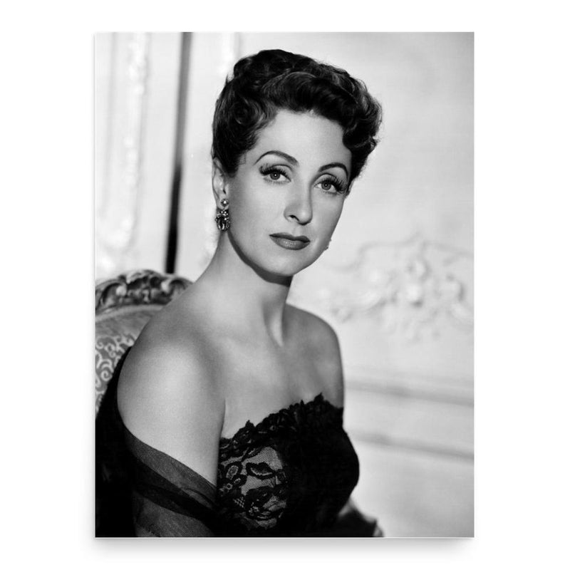 Danielle Darrieux poster print, in size 18x24 inches.