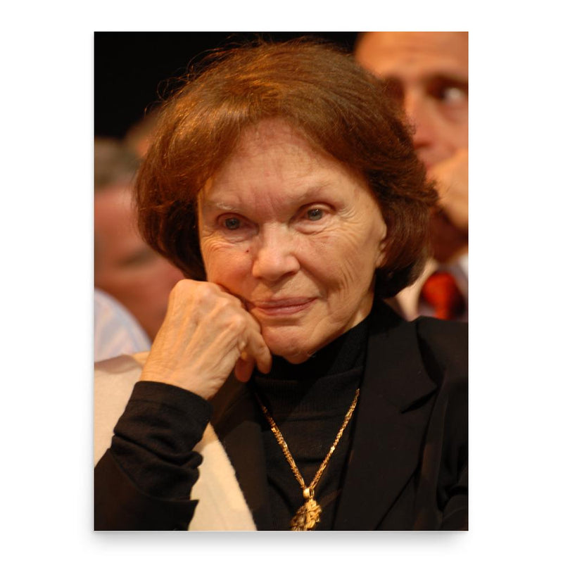 Danielle Mitterrand poster print, in size 18x24 inches.