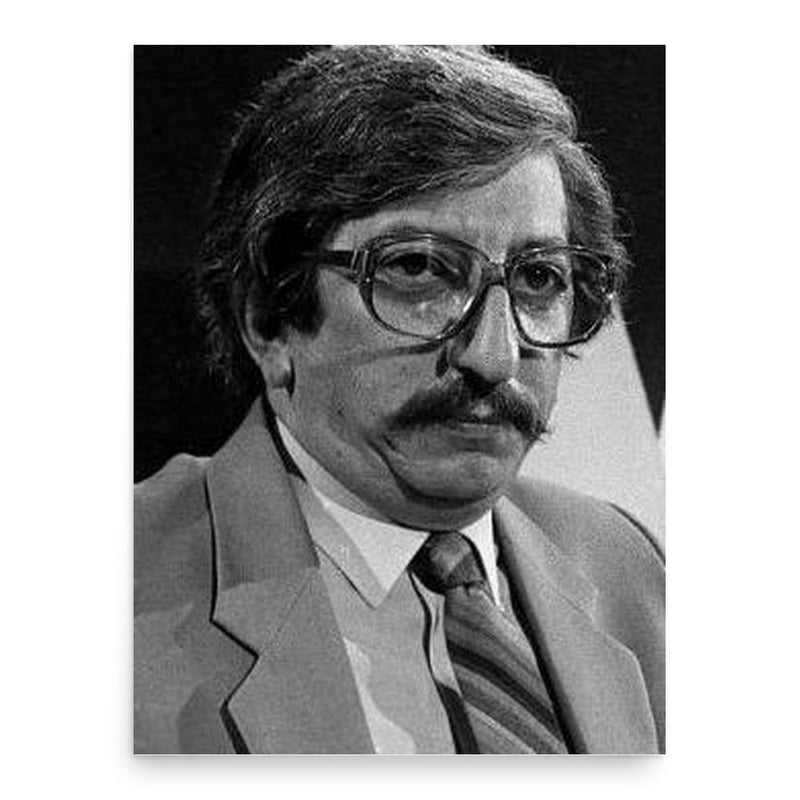 Dante Caputo poster print, in size 18x24 inches.