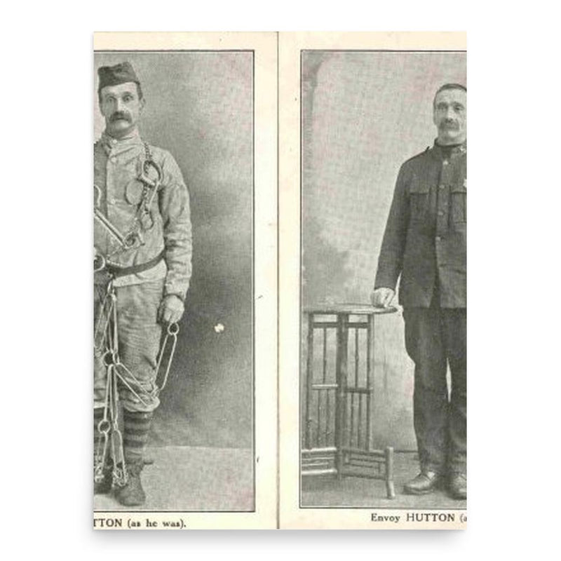 Darkie Hutton poster print, in size 18x24 inches.