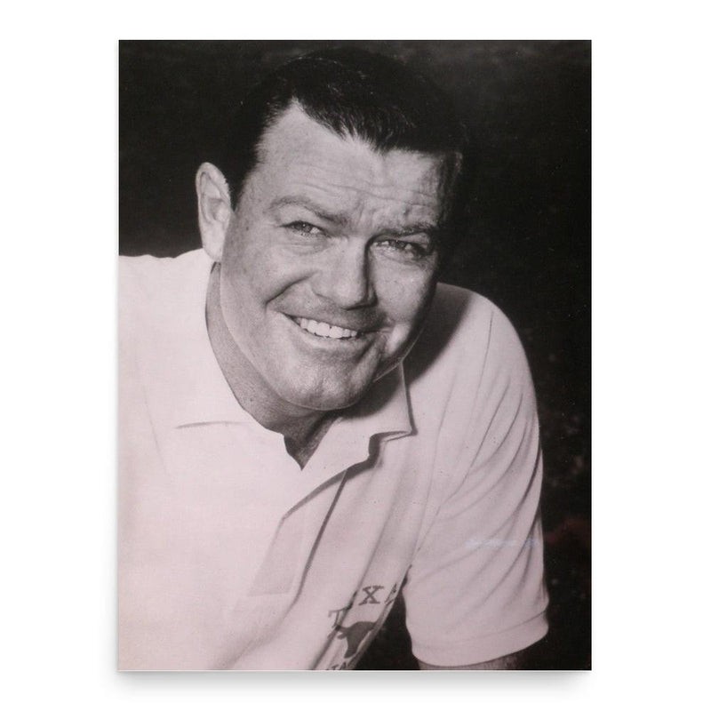 Darrell Royal poster print, in size 18x24 inches.