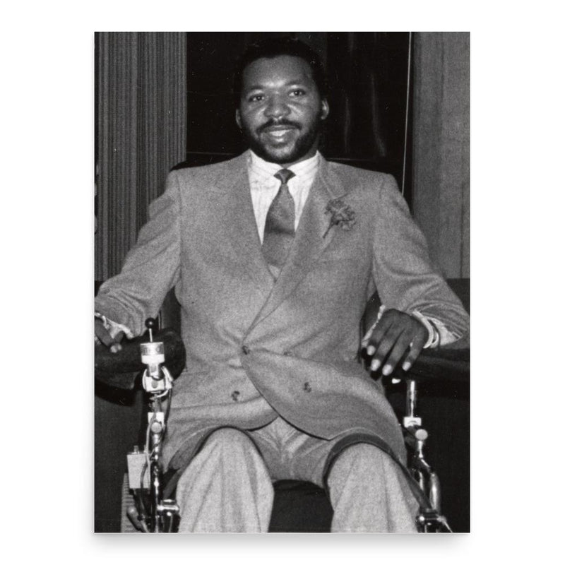 Darryl Stingley poster print, in size 18x24 inches.