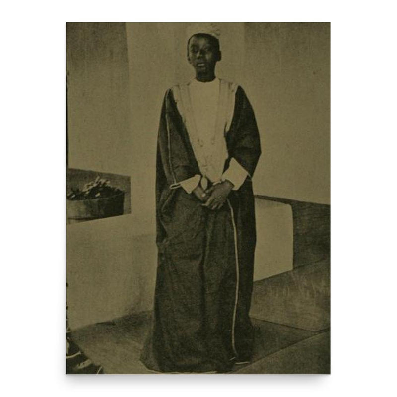Daudi Cwa II of Buganda poster print, in size 18x24 inches.