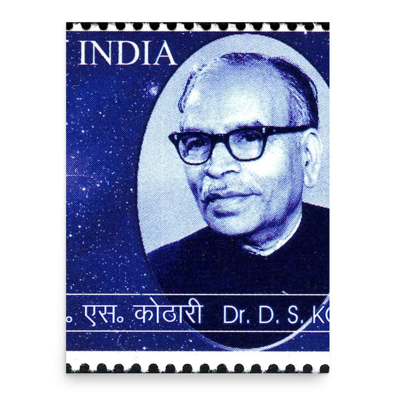 Daulat Singh Kothari poster print, in size 18x24 inches.