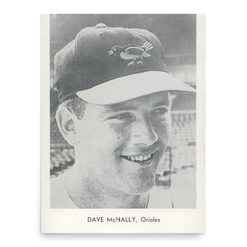 Dave McNally poster print, in size 18x24 inches.