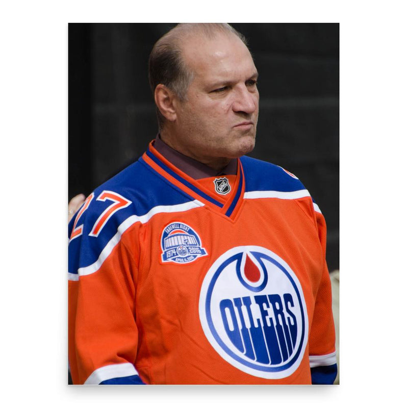 Dave Semenko poster print, in size 18x24 inches.