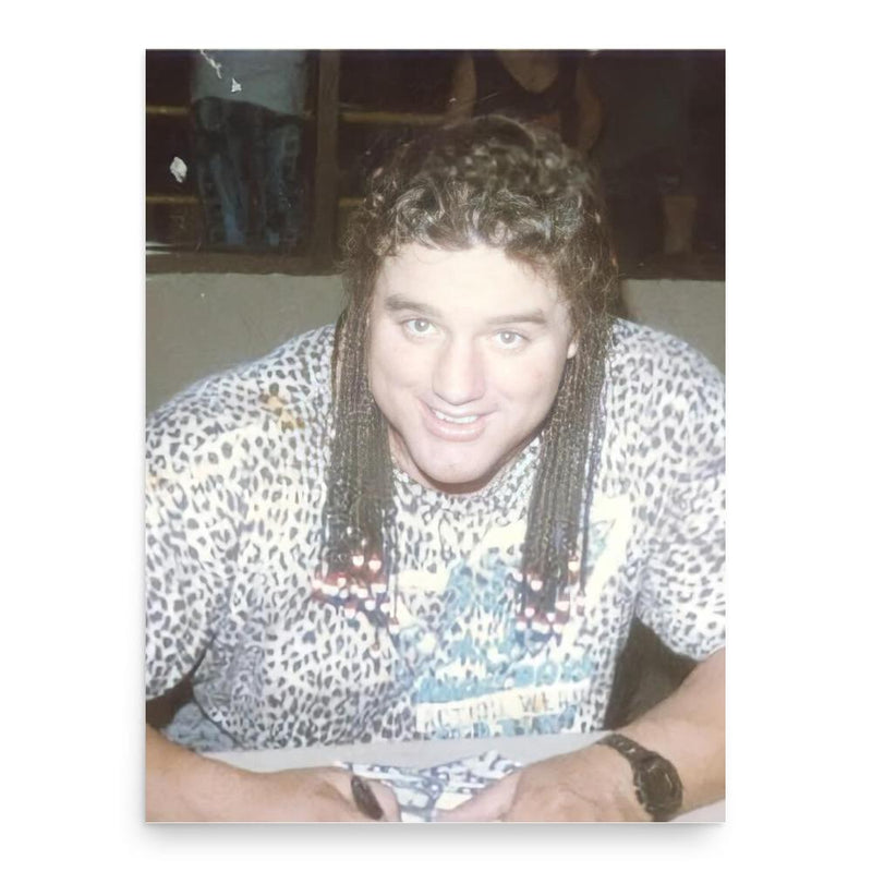 Davey Boy Smith poster print, in size 18x24 inches.