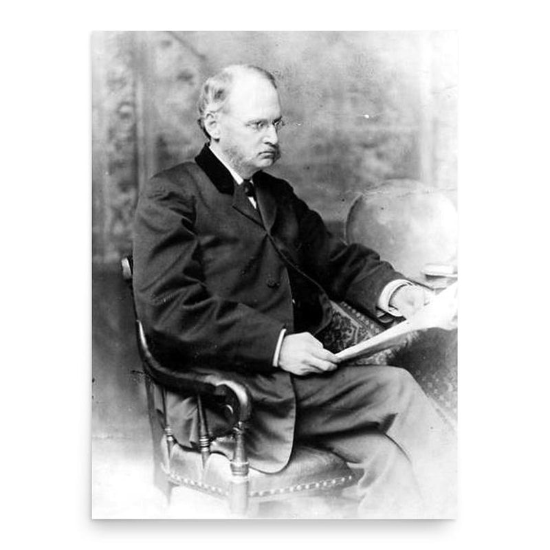 David Ames Wells poster print, in size 18x24 inches.
