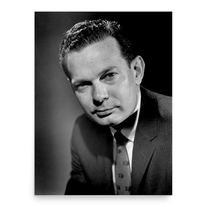 David Brinkley poster print, in size 18x24 inches.