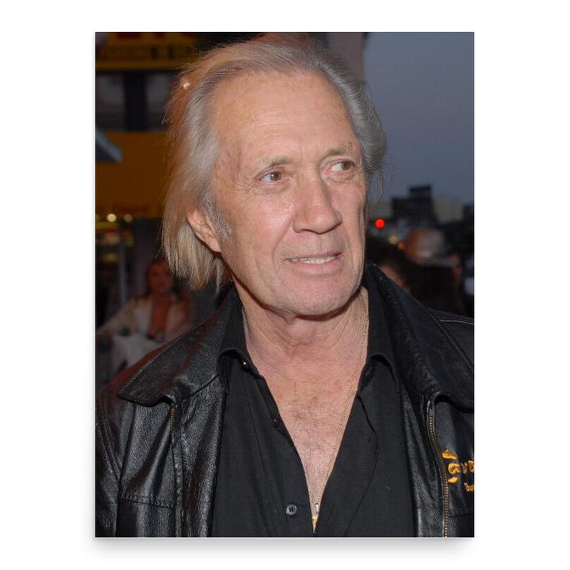 David Carradine poster print, in size 18x24 inches.