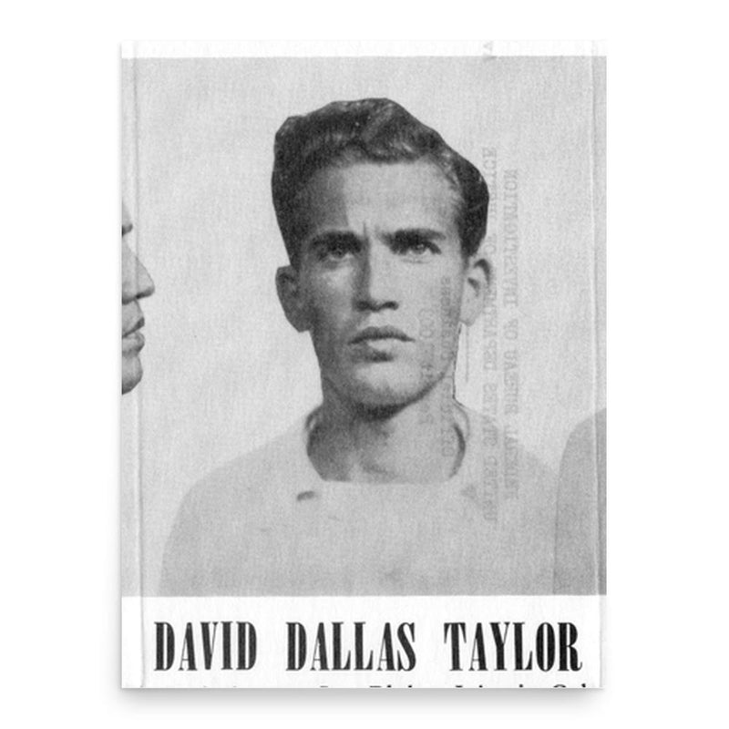 David Dallas Taylor poster print, in size 18x24 inches.