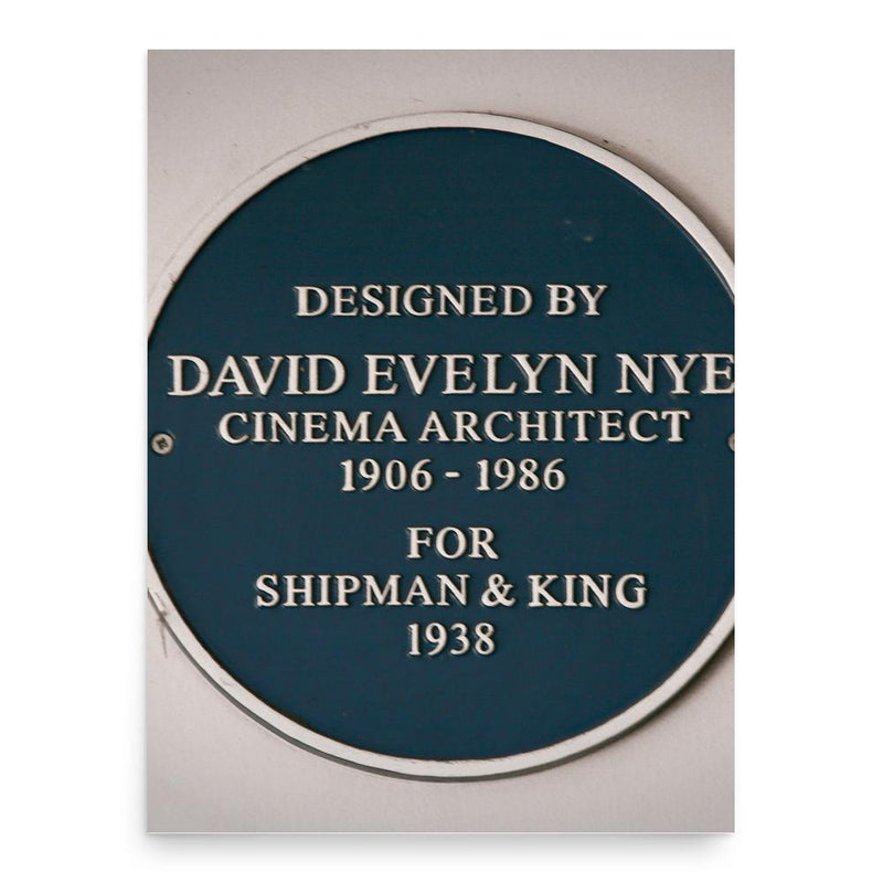 David Evelyn Nye poster print, in size 18x24 inches.