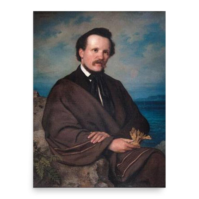 David Friedrich Weinland poster print, in size 18x24 inches.