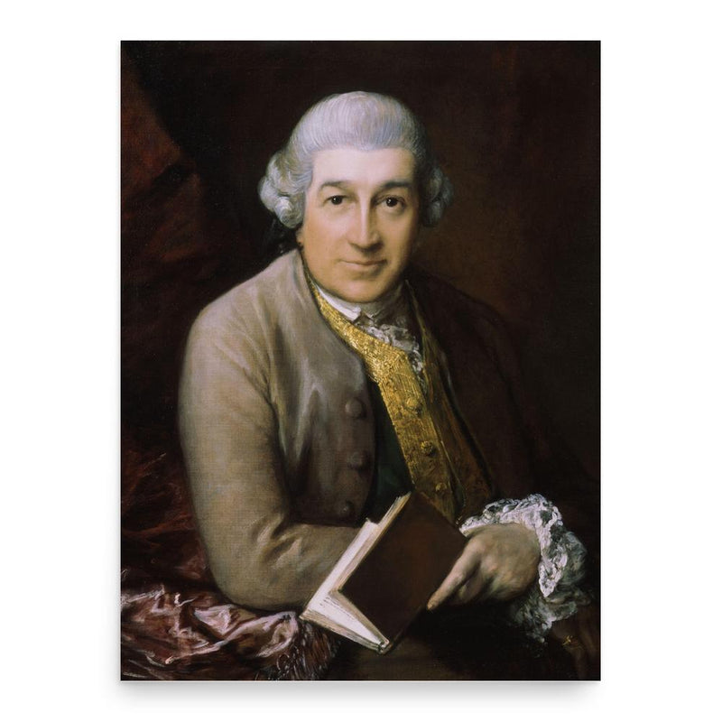 David Garrick poster print, in size 18x24 inches.