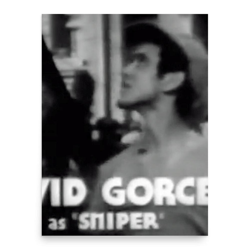 David Gorcey poster print, in size 18x24 inches.